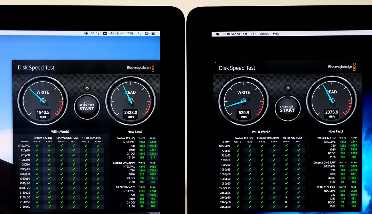 SSDとFusion Driveの速度の違い