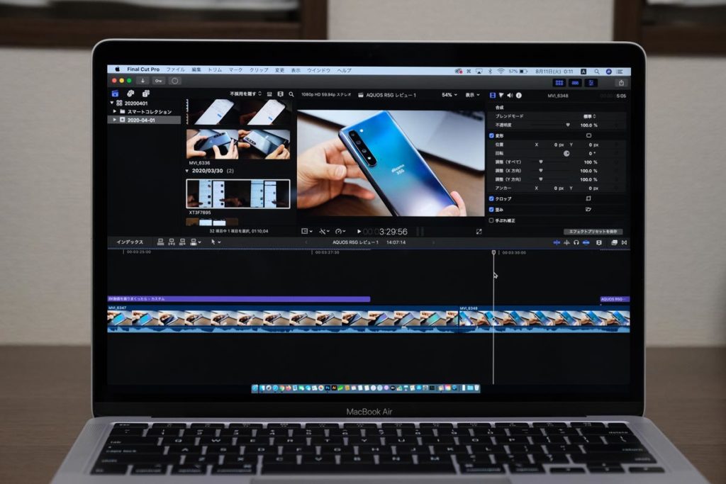 final cut pro on macbook air