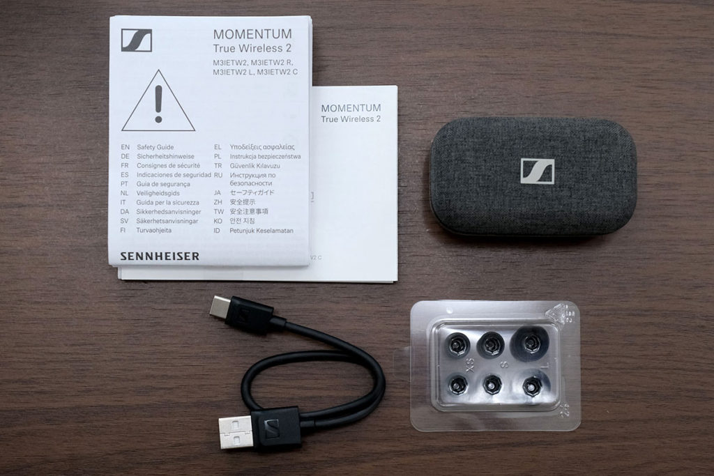 MOMENTUM True Wireless 2の同梱品