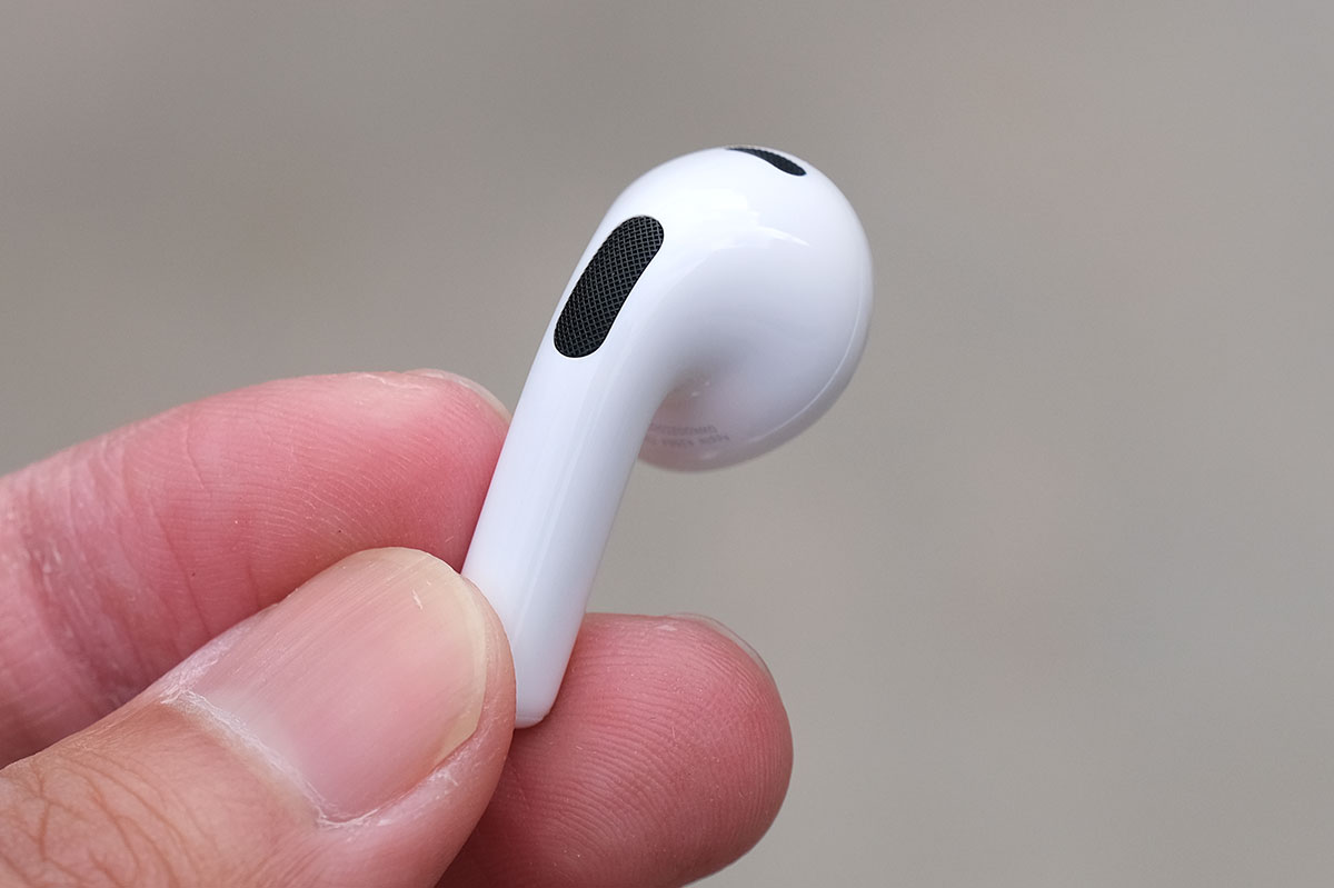 AirPods（第3世代） イヤホン本体のデザイン