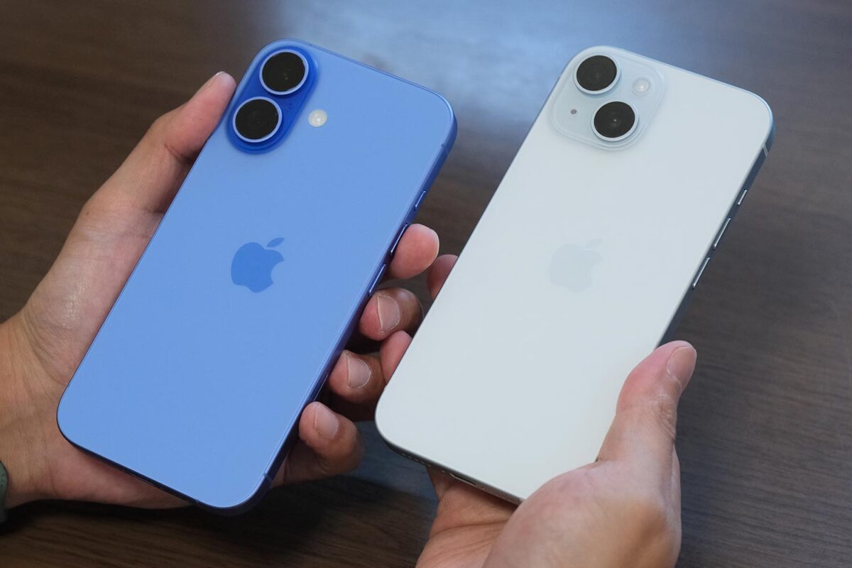 iPhone 16 vs iPhone 15 背面パネル