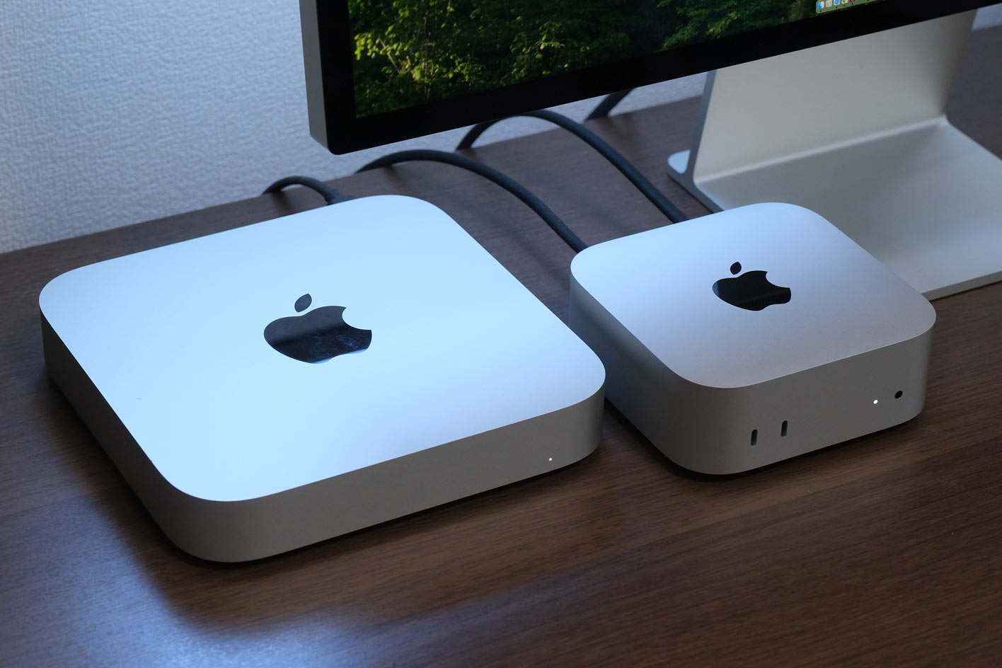 Mac mini（M2）vs（M4）本体サイズの違い